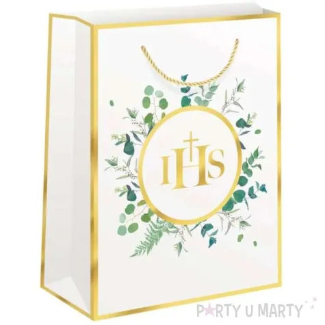 torebka prezentowa ihs eukaliptus partypal 32x26x12 cm
