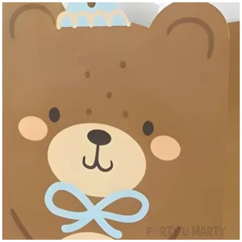 torebka prezentowa mis brazowy partydeco 18 x 29 x 10 5 cm
