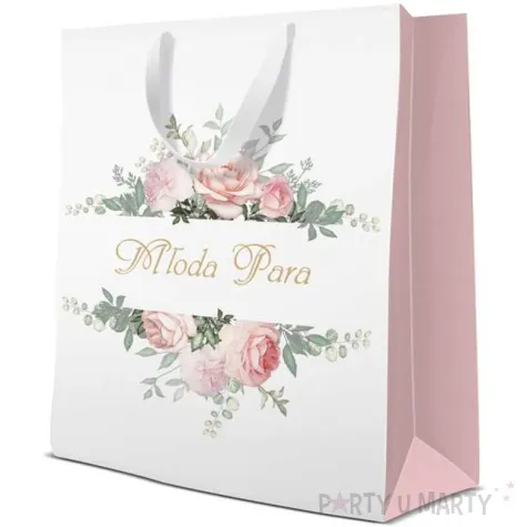 torebka prezentowa mloda para paw 30x41 cm