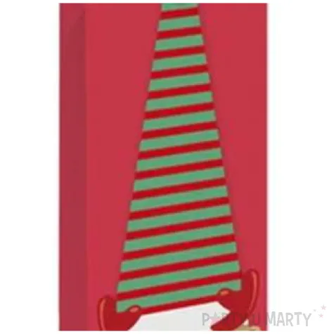 torebka prezentowa renifer czerwona partypal 34x12x10 cm