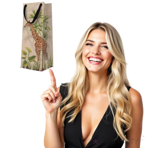 torebka prezentowa safari paw 12x37 cm