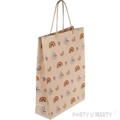 torebka prezentowa teczowy mix ootb 34 5x25 cm