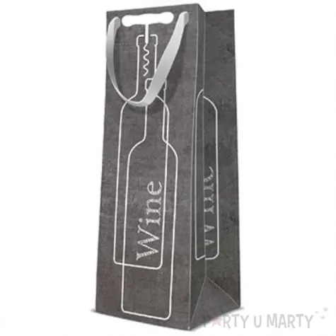 torebka prezentowa wino paw 12x37 cm