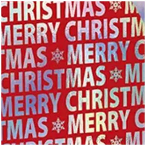 torebka prezentowa xmas napisy czerwona partypal 18x23x10 cm