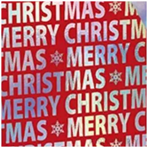 torebka prezentowa xmas napisy czerwona partypal 32x42x12 cm