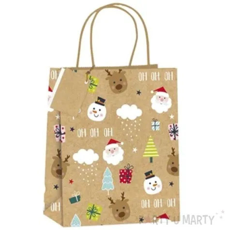 torebka prezentowa xmas prezenty zlota partypal 32x42x12 cm