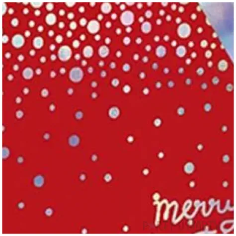 torebka prezentowa xmas snieg czerwona partypal 26x32x12 5 cm