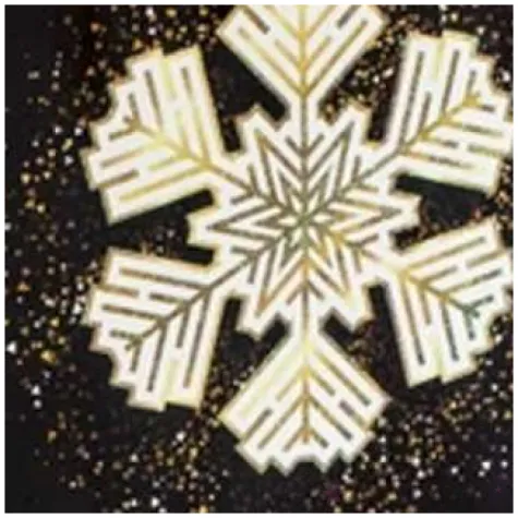 torebka prezentowa xmas sniezka czarna partypal 18x23x10 cm