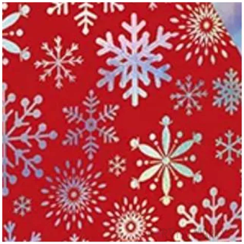 torebka prezentowa xmas sniezynki czerwona partypal 32x42x12 cm