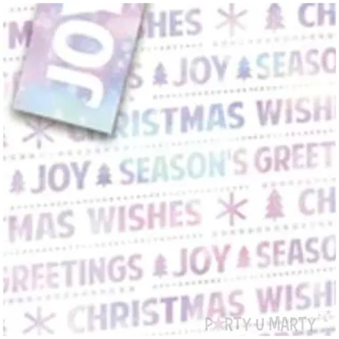 torebka prezentowa xmas zyczenia biala partypal 18x23x10 cm