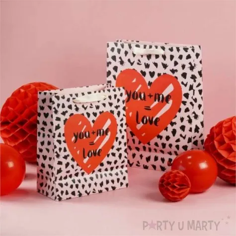 torebka prezentowa you me love partypal 32x26x12 cm