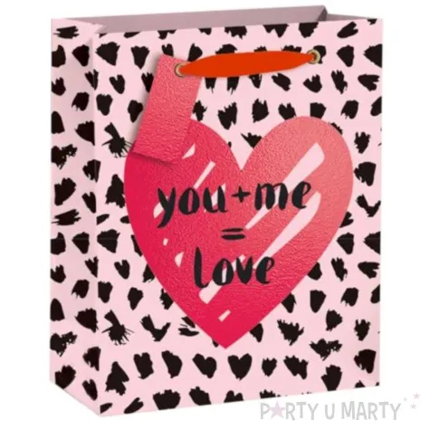 torebka prezentowa you me love partypal 42x32x12 cm