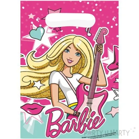 torebki foliowe barbie popstar amscan 8 szt