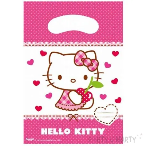 torebki foliowe hello kitty procos 17x23 cm 6 szt