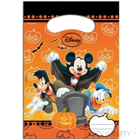 torebki foliowe myszka mickey halloween procos 6 szt