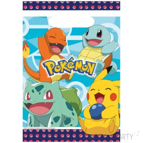 torebki foliowe pokemon amscan 23 4 x 16 2 cm 8 szt