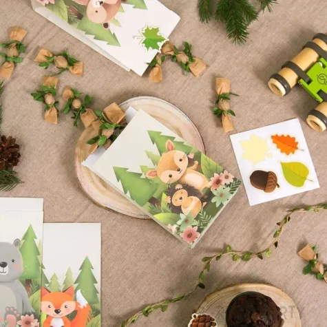 torebki na slodycze zwierzeta lesni przyjaciele partypal 4 szt