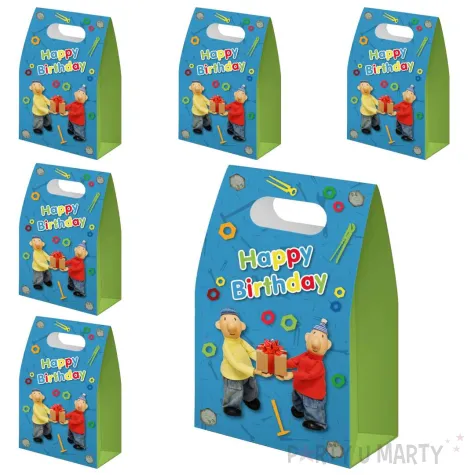 torebki papierowe happy birthday pat i mat sasiedzi folat 6 szt