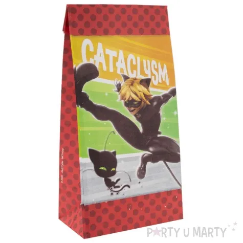 torebki papierowe miraculum biedronka party factory 10 szt