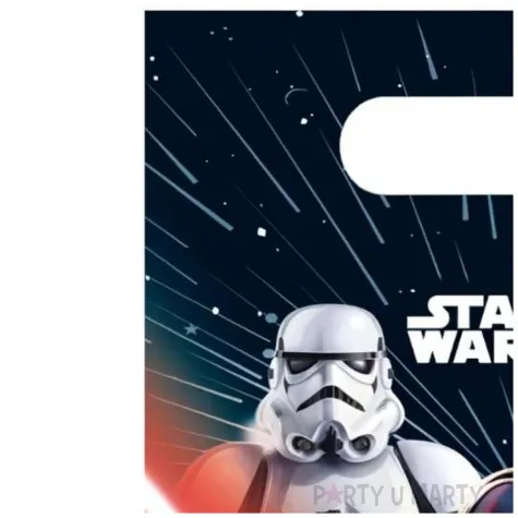 torebki papierowe star wars galaxy czarny procos 6 szt