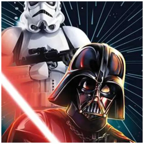 torebki papierowe star wars galaxy procos 21x13 cm 4 szt