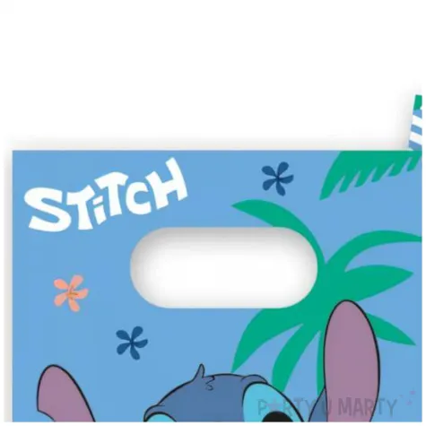 torebki papierowe stitch i angel niebieski procos 16 x 22 cm 4 szt