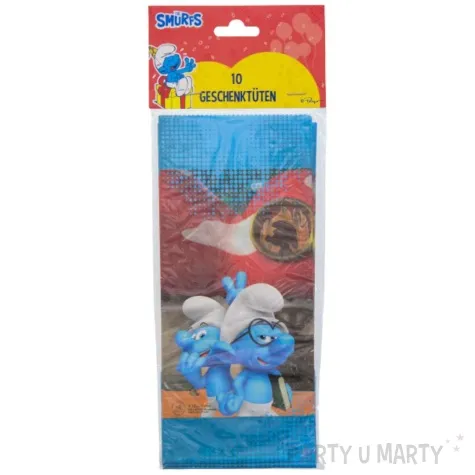 torebki papierowe the smurfs smerfy party factory 20x10 cm 10 szt