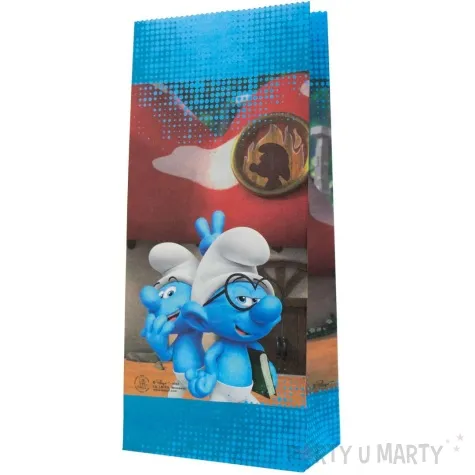 torebki papierowe the smurfs smerfy party factory 20x10 cm 10 szt