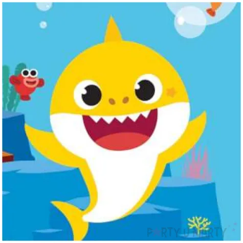 torebki prezentowe baby shark procos 4 szt