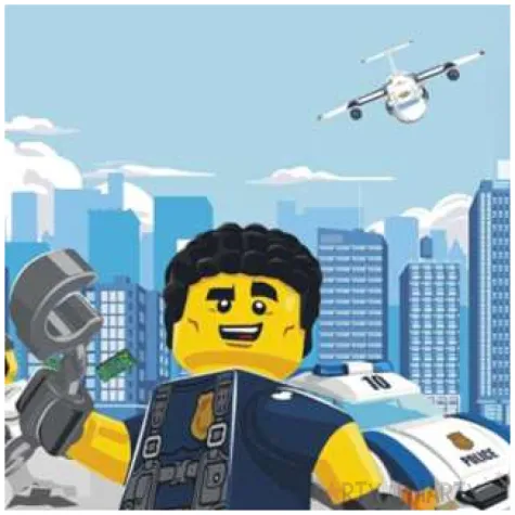 torebki prezentowe lego city procos 4 szt