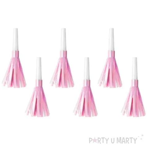 trabki papierowe horn fredzle rozowe partydeco 6 szt