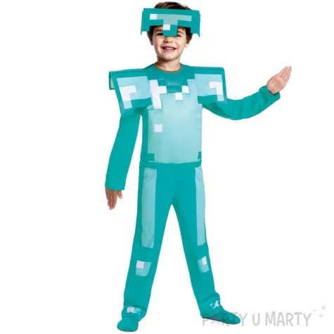 troj dla dzieci minecraft diamentowa zbroja disguise rozm 98 110