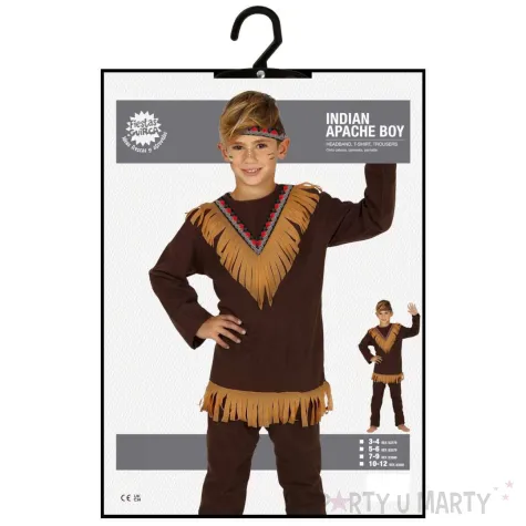 troj dzieciecy na karnawal indianin apacz guirca 104 116 cm