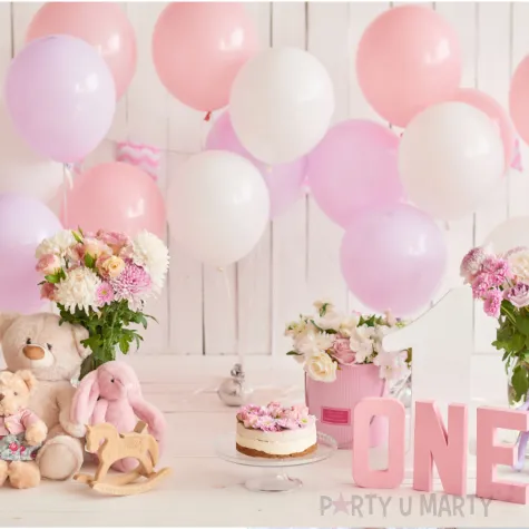 tuba strzelajaca konfetti baby shower girl rozowy triplex 30 cm