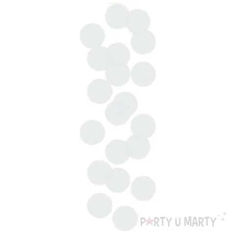 tuba strzelajaca konfetti kolka bialy godan 15 cm