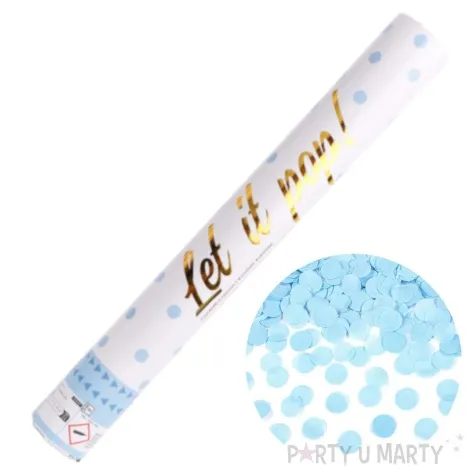 tuba strzelajaca konfetti kolka blekitny amscan 40 cm