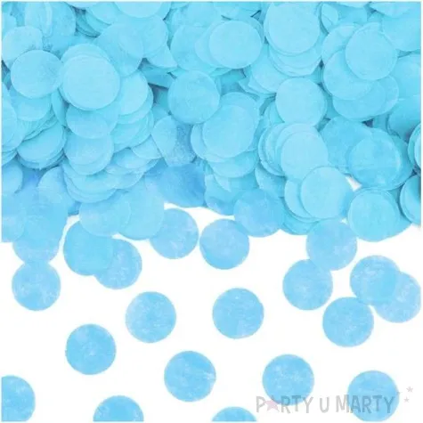 tuba strzelajaca konfetti kolka blekitny partydeco 60 cm