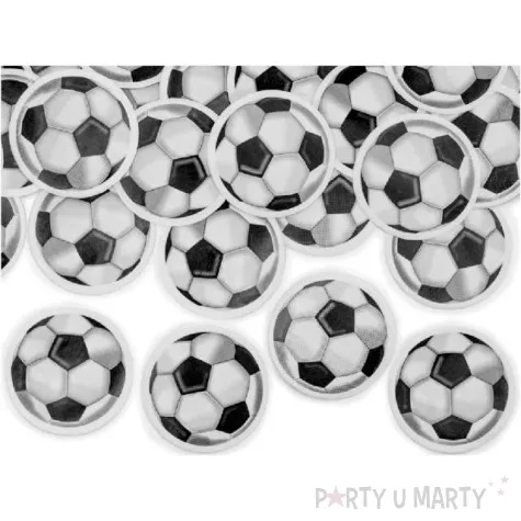 tuba strzelajaca konfetti kolka pilka nozna bialo czarne partydeco 40 cm