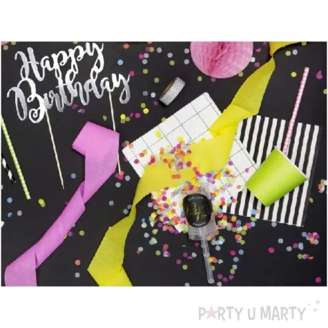 tuba strzelajaca konfetti kolka push pop mix partydeco 18 cm