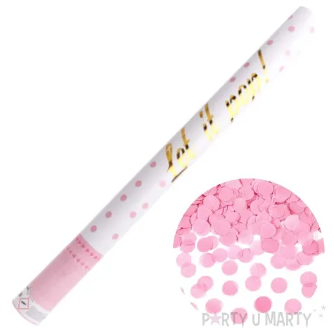 tuba strzelajaca konfetti kolka rozowy amscan 60 cm
