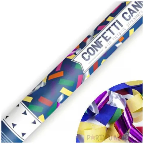 tuba strzelajaca konfetti paski i serpentyny mix partydeco 60 cm