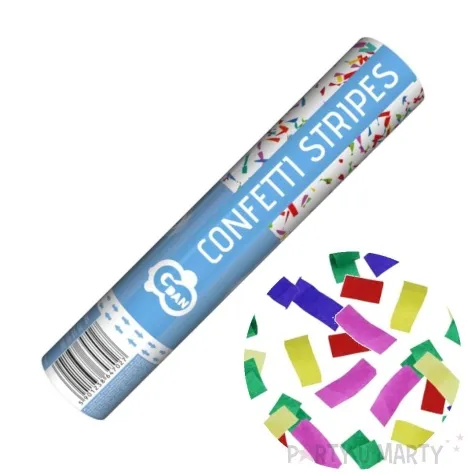 tuba strzelajaca konfetti paski mix godan 30 cm