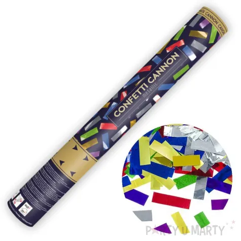 tuba strzelajaca konfetti paski mix partydeco 40 cm