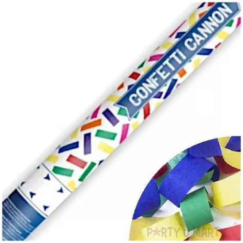 tuba strzelajaca konfetti paski mix partydeco 60 cm
