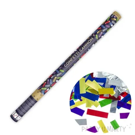 tuba strzelajaca konfetti paski mix partydeco 80 cm