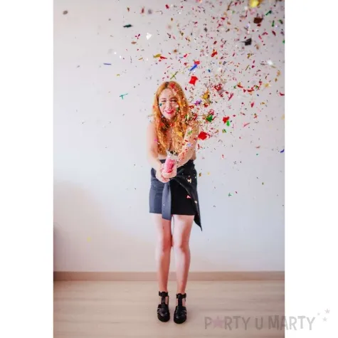 tuba strzelajaca konfetti paski mix triplex 30 cm