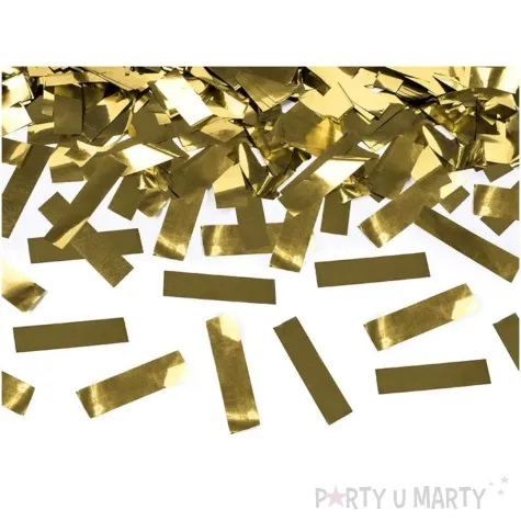 tuba strzelajaca konfetti paski zloty partydeco 60 cm