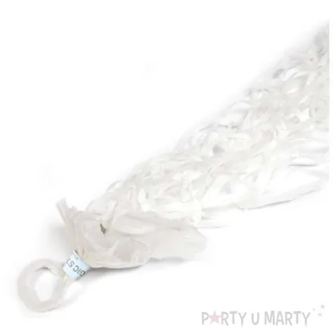 tuba strzelajaca konfetti piescien serpentyna biala folat 2 szt