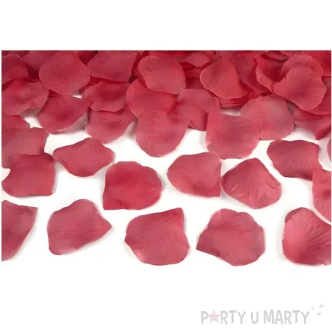 tuba strzelajaca konfetti platki roz bordowy partydeco 80 cm