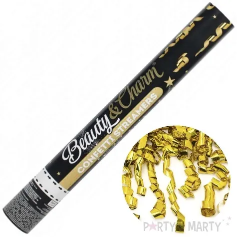 tuba strzelajaca konfetti serpentyny zloty godan 40 cm